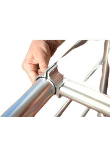 Fuga Metal Alüminyum Balkon Çamaşırlık "hediye Ip" Kurutmalık Çamaşır Askısı Askılığı Gri