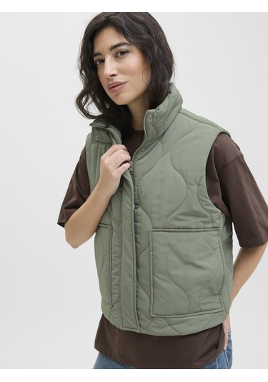 Kadin Dik Yaka Kapitone Yelek - Serena - 12278852 Sea Spray