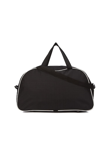 Unisex Siyah Seyahat Tatil Spor Kabin Boy Kumaş Valiz El Ve Omuz Çantası Siyah