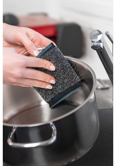 Vileda Glitzi Power Inox Pad Bulaşık Teli Gri 2 x 2'li