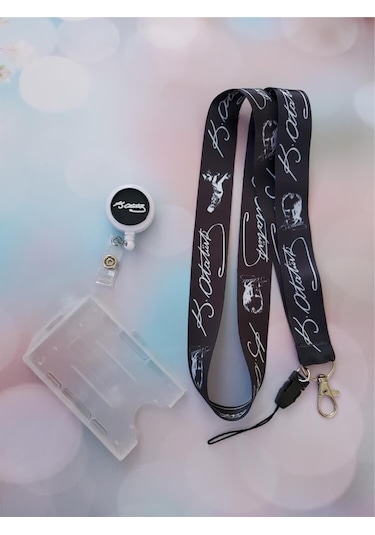 Atatürk İmza Kart Askısı Ve Atatürk İmza Silikon Yoyo Yaka Kartlığı Yatay Dikey Kart Koruyucu