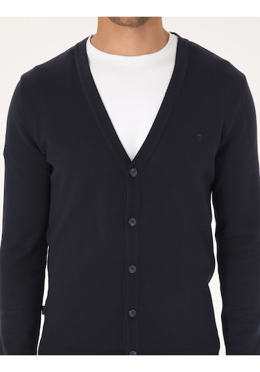 Pierre Cardin Erkek Hırka Triko 50317330-vr033 Lacivert