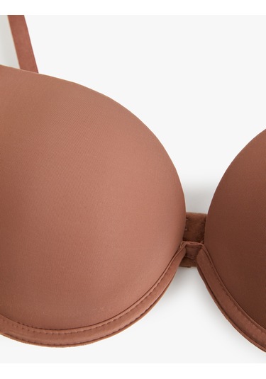 Koton Rahat Kalıp Destekli Ekstra Dolgulu Sütyen Kiremit 6wlk10007mk Kiremit