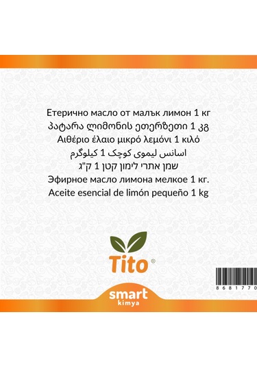 Tito Küçük Limon Uçucu Yağı Citrus Aurantiifolia 1 KG