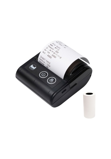 Jk-5803p 2" 57 Mm Makbuz Yazıcısı + 1 Rulo Sarf Malzemesi Siyah