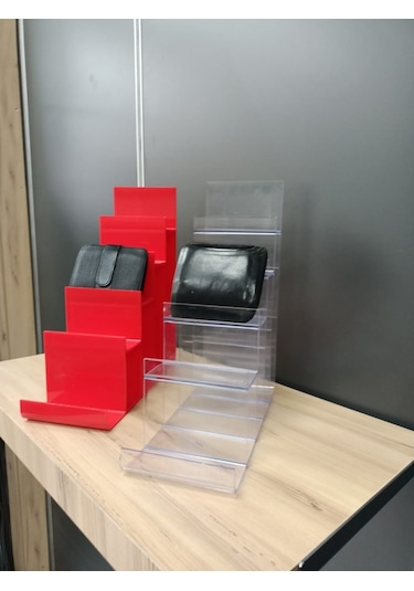 Uzman Grup Raf Pleksi Cüzdanlık Teşhir Standı (6'Li Paket)