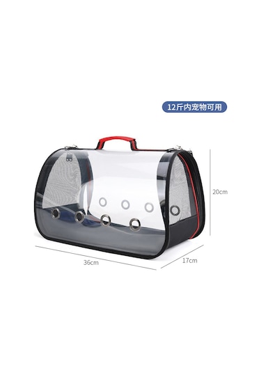 Kedi Nefes Alabilir Uzay Kabini El Çantası-k Kırmızı S