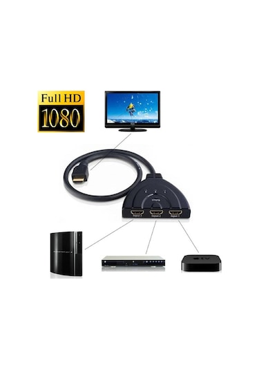 4586 Hdmi Çoklayıcı Switch 3 Port Çoğaltıcı