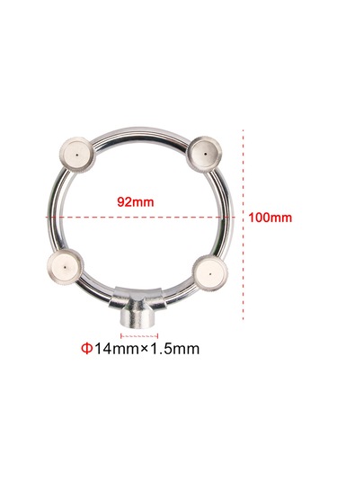 Youtek Stahl Çemberli Buharlayıcı Başlık - Yüksek Basınçlı Eşit Dağılım - Zirai/disinfectant Sprey Cihazı Uyumlu