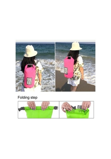 Zcjb Outdoor Su Geçirmez Kuru Çift Omuz Askılı Çanta Kuru Çuval, Kapasite: 10l Siyah Siyah