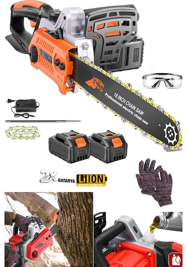 Staxx Or198v Çift Akülü Lityum Ağaç Dal Odun Dal Budama Makinesi