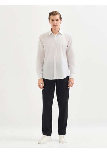 Karaca Erkek Slım Fıt Gömlek-beyaz 11.25w.04.025 Beyaz