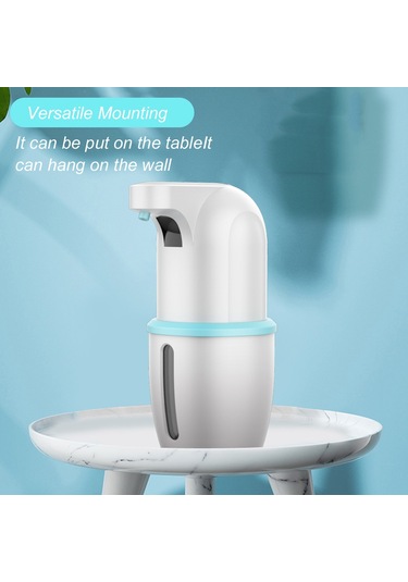 Geeksen Şarj Edilebilir Otomatik Dokunmasız Köpük Sabun Dispenser Ir Sensörlü Ayarlanabilir Masaüs Mavi