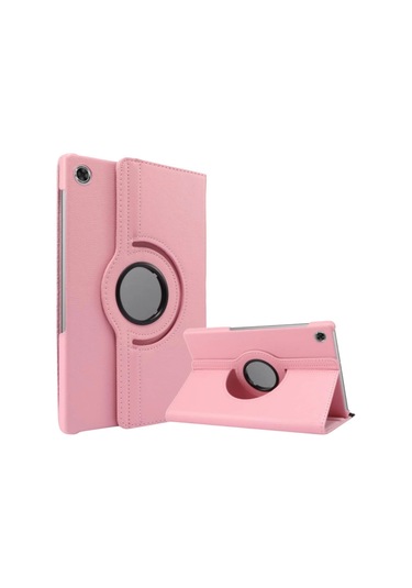 Lenovo Tab M10 Tb311fu Kılıf 360 Tablet Deri Kılıf - Pembe Klasik
