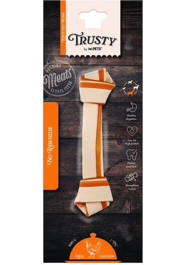 M-pets Trusty Tatlı Patatesli Tavuklu Düğüm Kemik 100 Gr 20,3 Cm