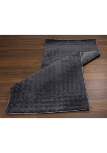 Dream Soft Antrasit Yumuşak Yüzeyli Kaymaz Makinede Yıkanabilir Halı-868 Beyaz