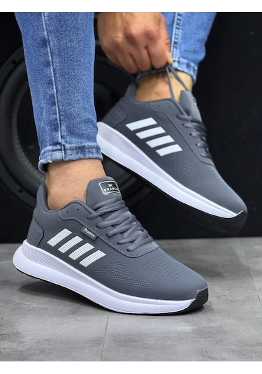 Khayt Bezero Su Ve Soğuk Dayanıklı Erkek Kadın Spor Ayakkabı Füme - Beyaz