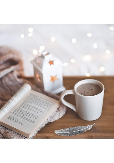 Şık Metal Tüy Ayraçları Basit Tüy Şekilli Metal Ayraçlar