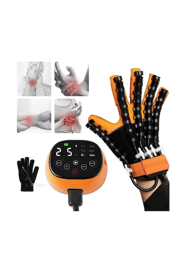 Isıtmalı El Egzersiz Rehabilitasyon Robot Eldiven Çift El