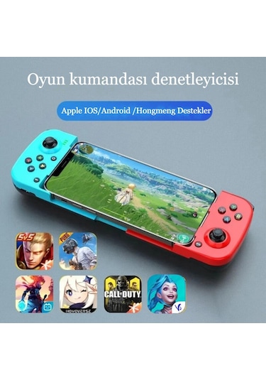 Bluetooth iOS Android Uyumlu Gamepad Joyistik Teleskopik Oyun