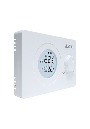 E.C.A. Poly Pure 100 W Kablosuz Oda Termostatı Beyaz