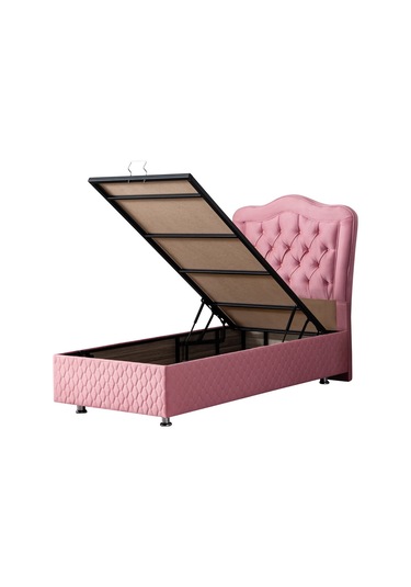 Setaymobilya Baza, Camelli Pembe Tek Kişilik Baza + Başlık, Setay