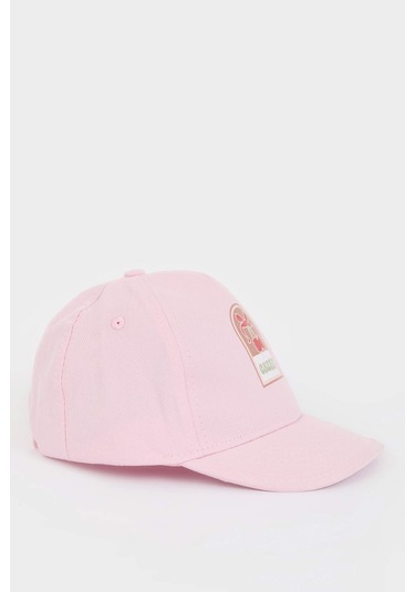 DeFacto Kız Bebek Baskılı Pamuklu Cap Şapka D8388A525SMPR254 Mor