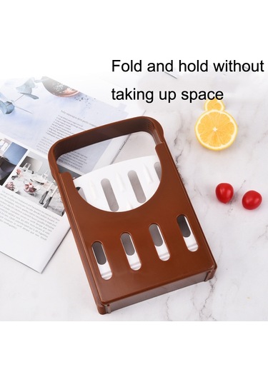 Sones Ev Pişirme Aracı Ekmek Somun Tost Mutfak Dilimleyici Kesici Kahverengi