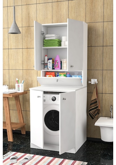 Palmira Çamaşır Makinesi Dolap Takımı