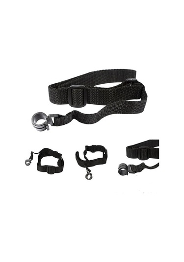 Segah Siyah Kancalı Kayış Dokuma Ukulele Askısı - Concert Soprano