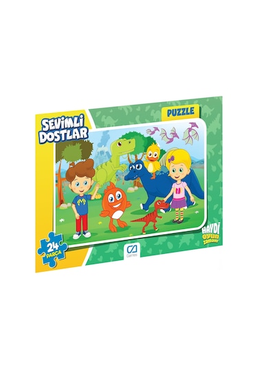 Sevimli Dostlar 24 Parça Frame Puzzle