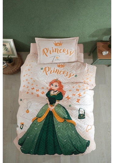 Clasy Ranforce %100 Pamuk Tek Kişilik Dört Mevsim Set Tiana V1 Taş Rengi Taş