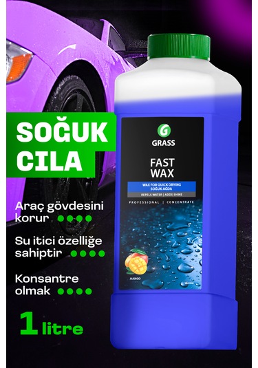 Hızlı Cila Fast Wax Polısh Boya Koruma Islak Cila 1l Yıkama Sonra