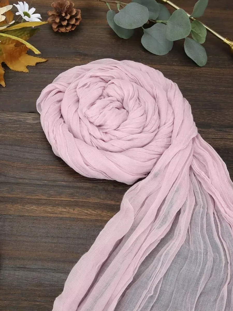 Pener 4 M Kumaş Masa Örtüsü, Masa İçin Paspas, Düğün Dekorasyonu 230778016 Açık Pembe