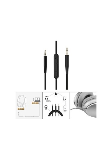Trendooze Uyumlu Ses Qe2 Qc35 Qc35 Qc25 Mikrofonlu Kulaklık Kablosu Iı Bose Rf 01