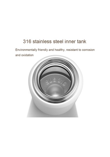 316 Paslanmaz Çelik Çay Filtreli Dövülmüş Kapaklı Termos Kahve Fincanı, Boyut: 430ml Siyah