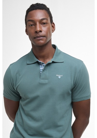 Barbour Tartan Pique Polo Yaka Te31 Vintage Teal Te31 Vintage Teal Çok Renkli