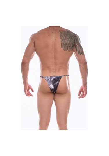 Don Moris Erkek Desenli Slip Çamaşır (Dm072254) Gri Melanj