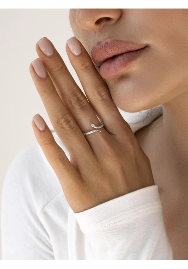 Sılverme İnce Yılan Yüzük, 925 Gümüş 210944773 Gümüş