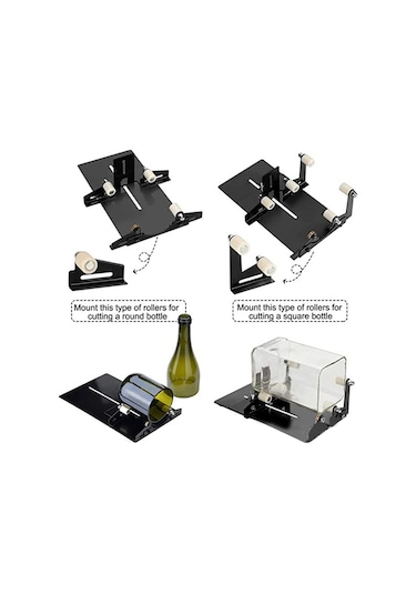 Cam Şişe Kesici Paslanmaz Çelik Ayarlanabilir Dıy Şişe Kesme Makinesi / Şişeler İçin