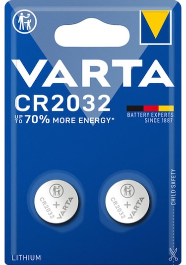Varta 6032 CR2032 3V Elektronik Lityum Pil 2'li