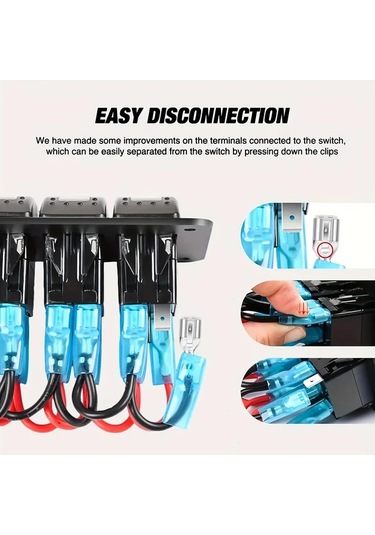 Xuweiwei Mavi 4.8a Cift Usb Sarjli Voltaj Olcerli 3 Yol Anahtar Paneli Rv Kamyon Yat Karavan