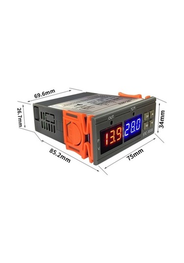 Flybuy Stc-3018 Dijital Termostat, 24v Sensör, Led Ekranlı Sıcaklık Kontrolü