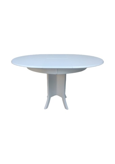 Bengimobilya Masa Baba Kutu Ayak Parlak Beyaz Model Boya 90 Cm Tabla Açılır It
