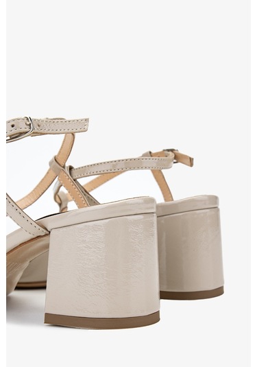 Valmenti Rachelle Kadın Taş Hakiki Deri Topuklu Ayakkabı 613 27271 Bn Ayk Y24 Taş