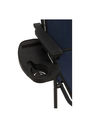 Natura 4 Adet Kamp Sandalyesi Oval Bardaklık Lacivert + MDF Masa Lacivert