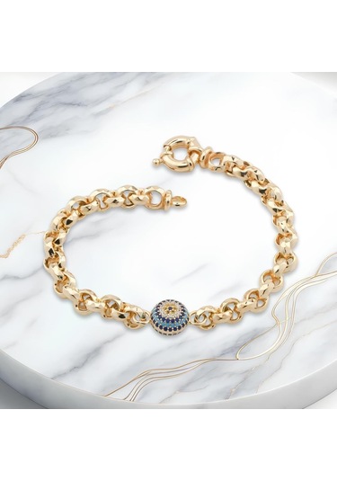 Nazarlı 925 Ayar Gümüş Hallow Bileklik