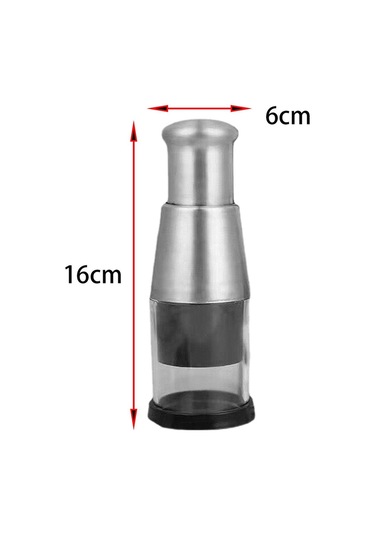 Homyl Preslenmiş Sarımsak Kıyıcı Gıda Kıyma Makinesi Siyah Gümüş