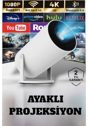 Buğz Hdmı Ve Full Hd Teknolojili 160 Ansı Lümen Kablosuz Projeksiyon