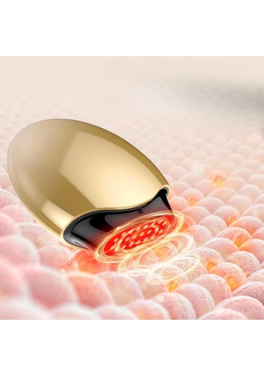 Suntek Yüz Tonlama Cihazı Isıtmalı Titreşimli Masaj Aleti Altın